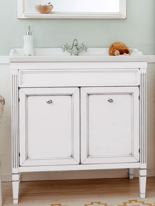 Тумба с раковиной Caprigo Альбион 80 BIANCO Light Vintage