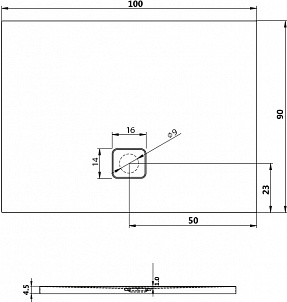 Поддон для душа Riho Basel 414 (100 см)