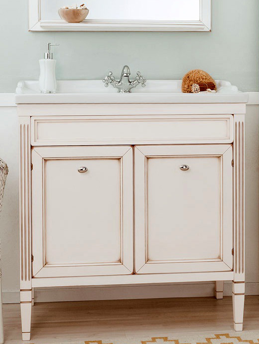 Тумба с раковиной Caprigo Альбион 80 BIANCO Antico