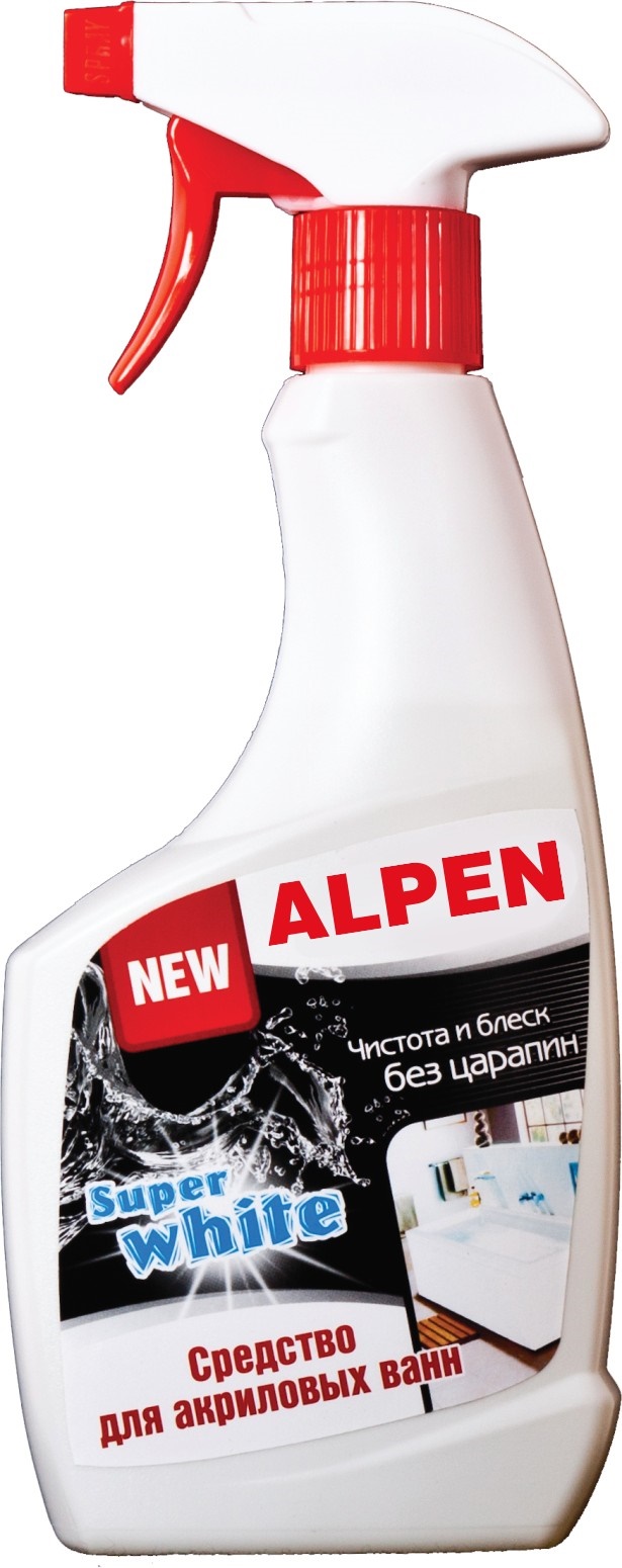 Средство для очистки акриловых ванн, 500 мл. ALPEN