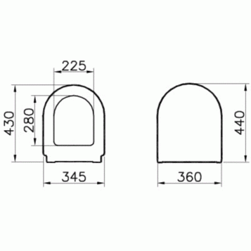 Крышка-сиденье VitrA Zentrum петли хром 94-003-001