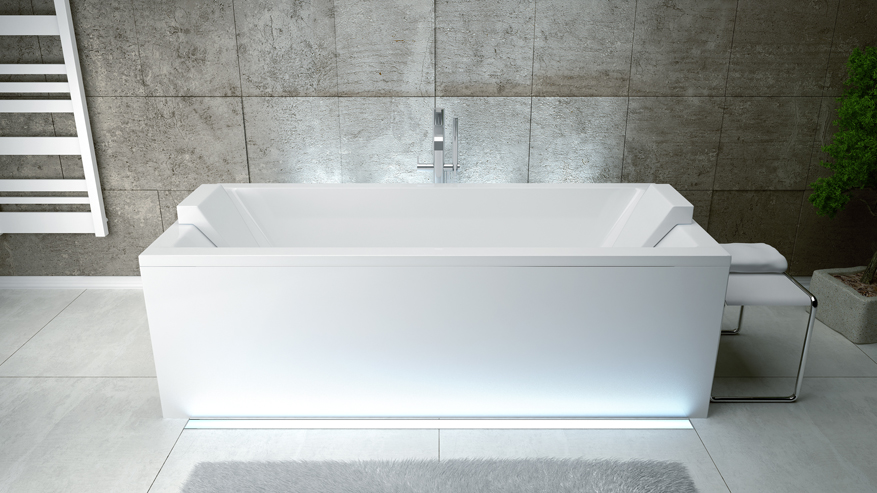 Акриловая ванна BESCO Quadro 155