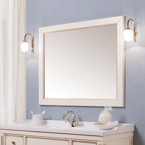 Зеркало Caprigo Альбион 100/120 BIANCO Antico