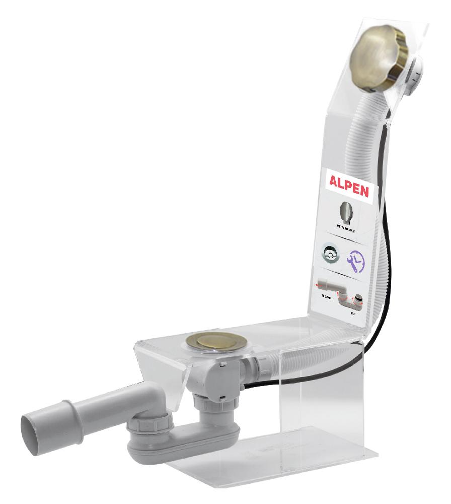 Сифон для ванны ALPEN ALP55-RU120BRONZE