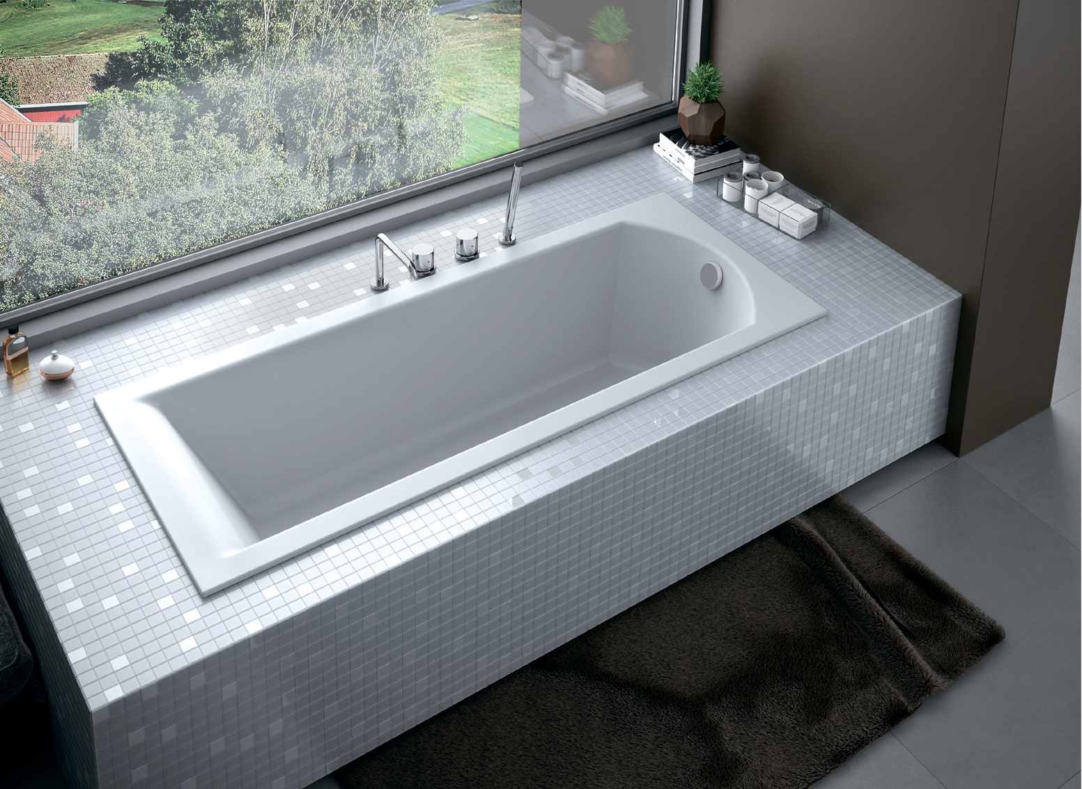 Акриловая ванна BESCO Shea Slim 160x70