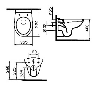 Комплект VitrA Normus 9773B003 кнопка белая
