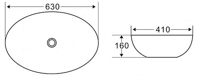Раковина BelBagno BB1104 накладная