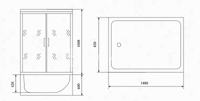 Душевая кабина Timo Lux TL-1505