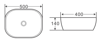 Раковина BelBagno BB1302 накладная