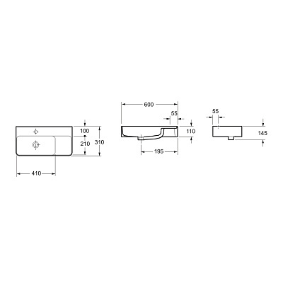 Раковина накладная Lavinia Boho Bathroom Sink Slim 33311011