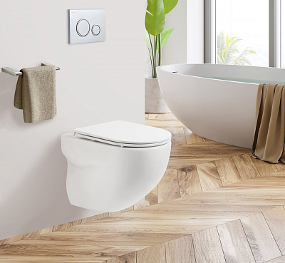 Чаша для унитаза подвесного BelBagno Onda BB066CHR