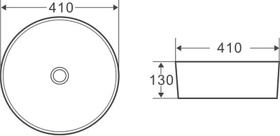 Раковина BelBagno BB1315-H301 накладная