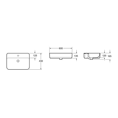 Раковина накладная Lavinia Boho Bathroom Sink Slim 33311008