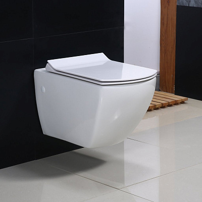 Чаша для унитаза подвесного BelBagno Carina BB514CHR
