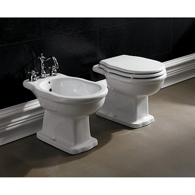 Чаша для унитаза приставного BelBagno Boheme BB115CB/BB115SCM-CRM