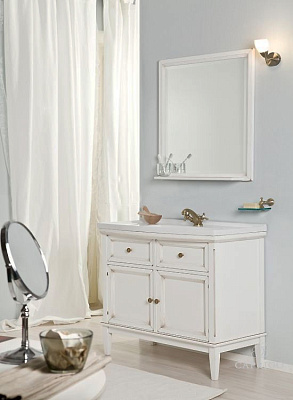 Зеркало Caprigo Джардин 80/100 BIANCO Light Vintage