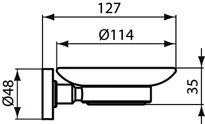 Мыльница Ideal Standard Iom A9122XG