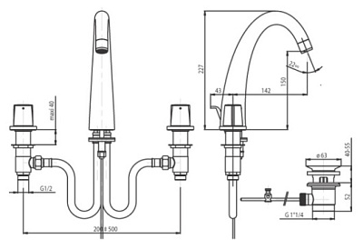 Смеситель Jacob Delafon Elevation E18871-CP для раковины