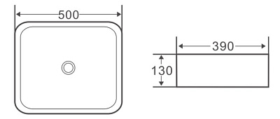 Раковина BelBagno BB1304 накладная