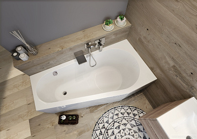 Акриловая ванна RIHO Delta Plug & Play L 160