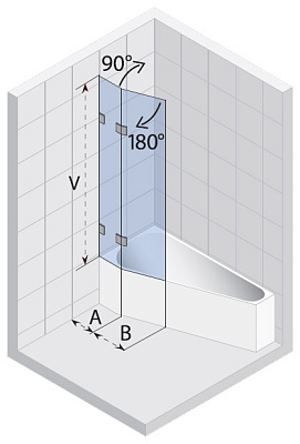 Шторка на ванну Riho SCANDIC S-500 Yukon