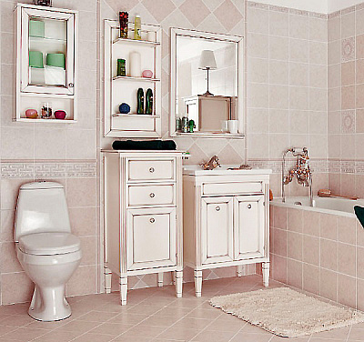 Тумба с раковиной Caprigo Альбион 60 BIANCO Light Vintage