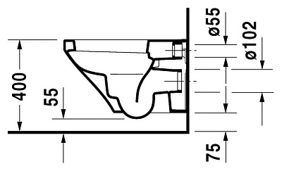 Унитаз подвесной Duravit DuraStyle 2536090000
