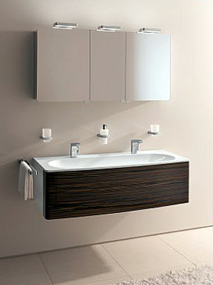 Тумба с раковиной Keuco Elegance New грецкий орех 130 см