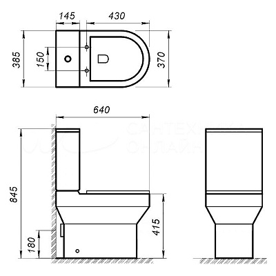 Бачок для унитаза BelBagno Norma BB339T