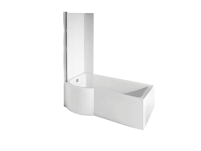 Акриловая ванна BESCO INSPIRO с душевой кабиной 150x70 L