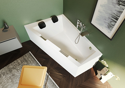 Акриловая ванна RIHO Doppio Plug & Play L 180