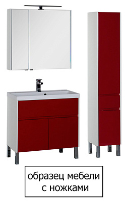 Тумба с раковиной Aquanet Тиволи 90 белая