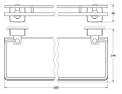 Полка FBS Esperado ESP 016 60 см