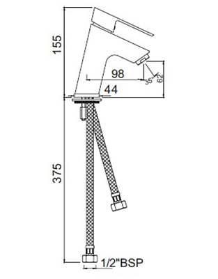Смеситель Jaquar Lyric LYR-CHR-38001B