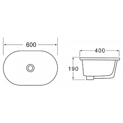 Раковина BelBagno BB1004 встраиваемая