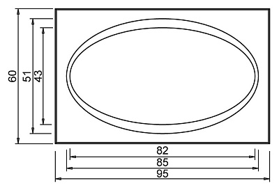 Зеркало Aquanet TH-R-40 95x60