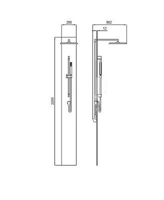 Душевая панель Kolpa San Minimalist 1F