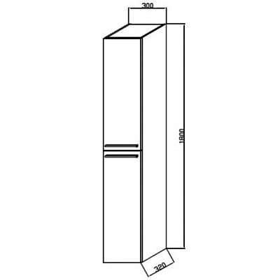 Шкаф Kolpa San Jolie J1803 WH/WH