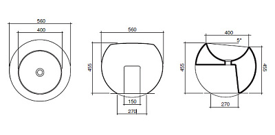 Раковина Disegno Ceramica Sfera 556
