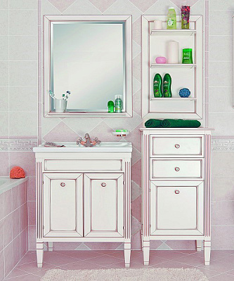 Тумба Caprigo Альбион  BIANCO Light Vintage R
