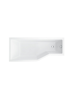 Акриловая ванна BESCO INTEGRA с душевой шторкой из 3 частей 150x75 L