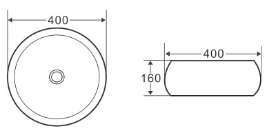 Раковина BelBagno BB1065 накладная