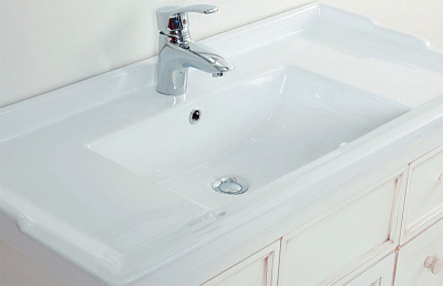 Тумба с раковиной Caprigo Альбион 100 BIANCO Antico