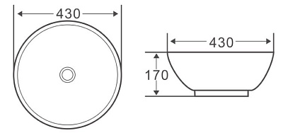 Раковина BelBagno BB1077 накладная