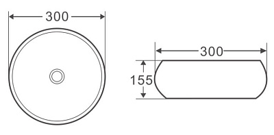 Раковина BelBagno BB1114 накладная