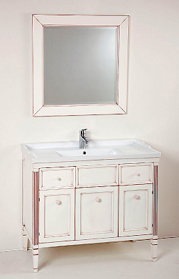 Тумба с раковиной Caprigo Альбион 90 BIANCO Light Vintage
