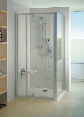 Душевая перегородка Ravak PPS-100 Transparent профиль белый