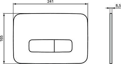 Клавиша смыва Ideal Standard Oleas M3 R0123AA