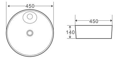 Раковина BelBagno BB1306 накладная
