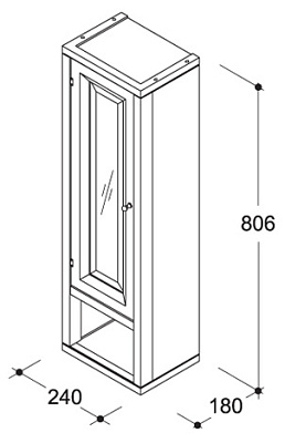 Шкаф Caprigo Джардин 240 BIANCO Light Vintage R